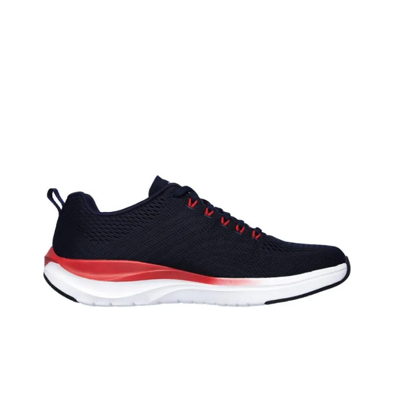 Skechers Ultra Groove Cushioning Anti-Slip And Wear-Resistant Low-Top Running Shoes Men's Blue Red-1