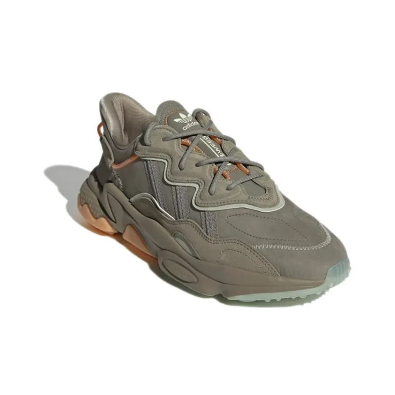 Adidas Originals Ozweego Casual Shoes 'Charcoal Grey Yellow'-2