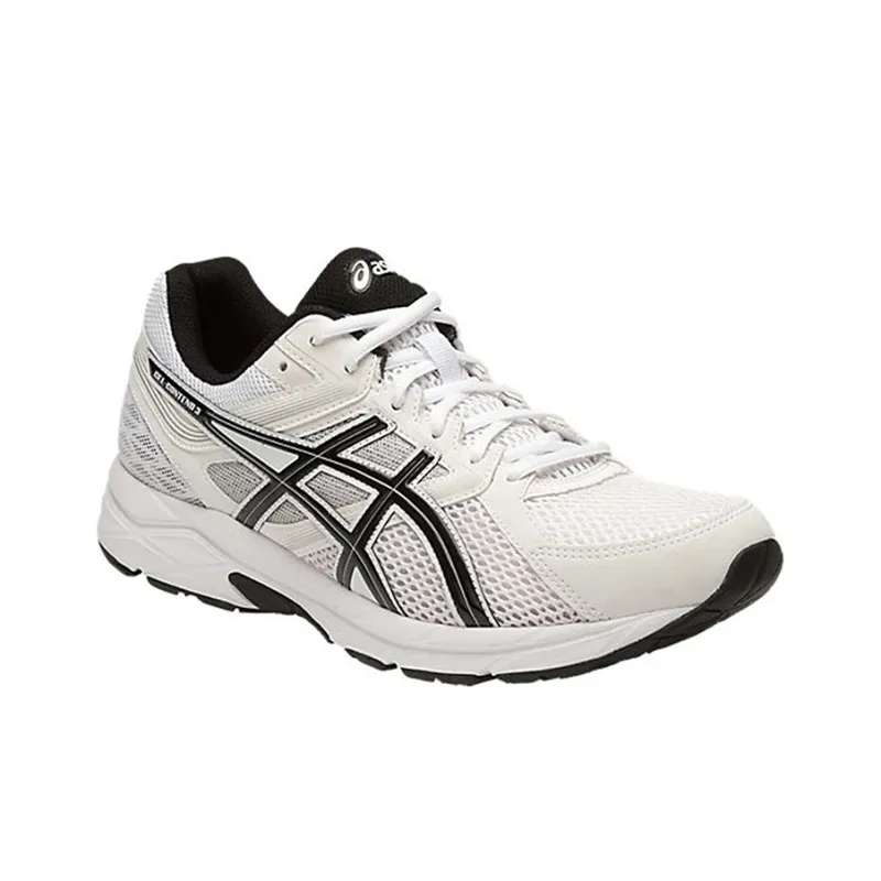 Asics Gel-Contend 3 Breathable Low-Top Running Shoes Men's White Black-2
