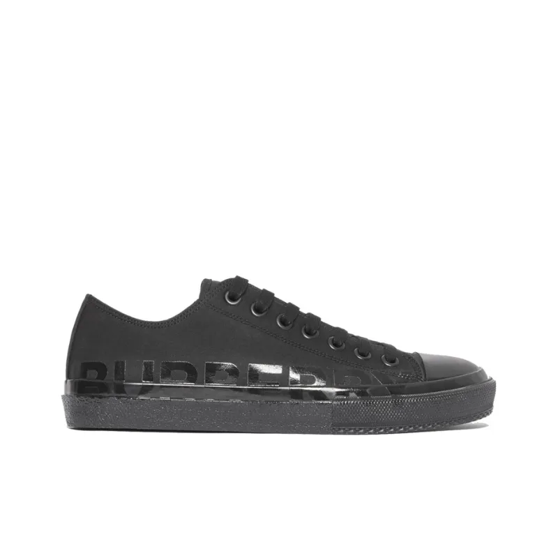 Burberry Larkhall Low Top Stylish Skateboarding Shoes Men's Pure Black-1