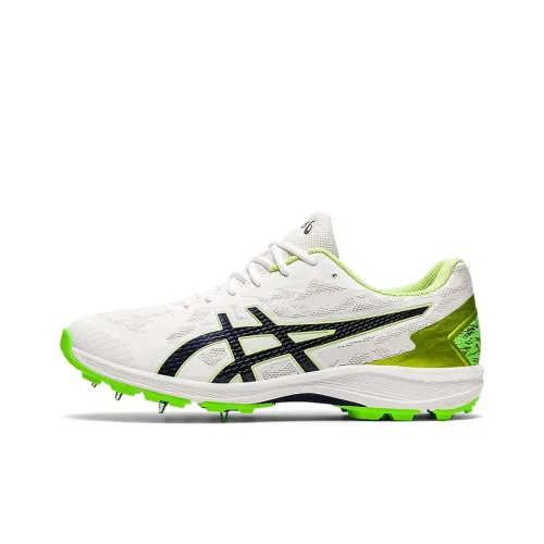 Asics Wear-Resistant Low-Top Running Shoes Men's White Green