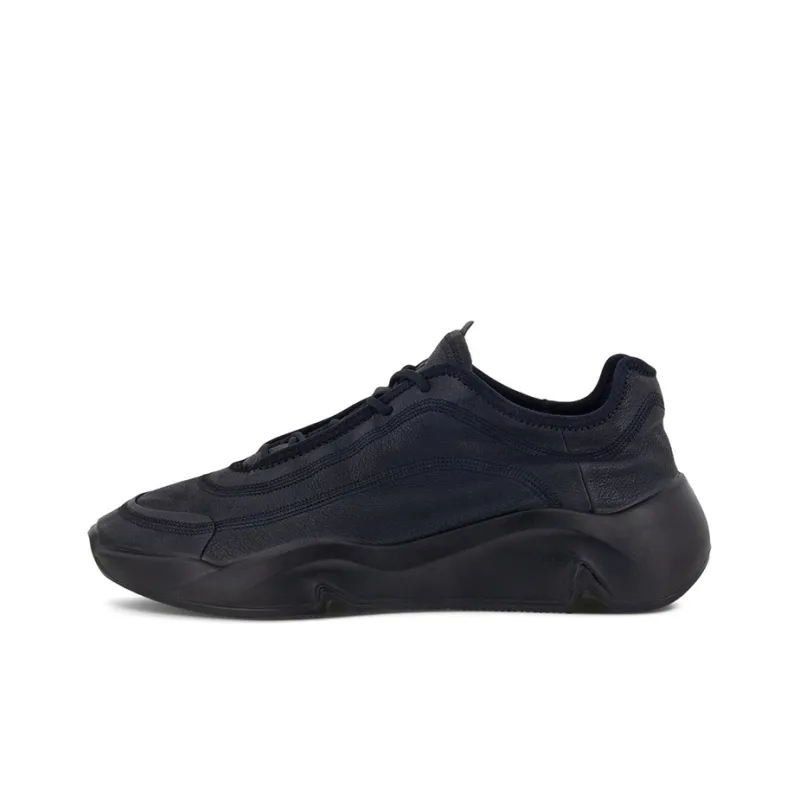 Ecco Chunky Casual Vintage Low Top Sports Casual Shoes Men's Black-0