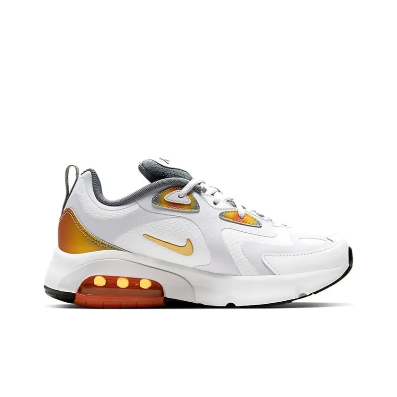 Nike Air Max 200 SE 'White Orange Gray' GS-1