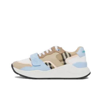 Burberry Cushioning, Slip Resistant, And Abrasion Resistant Low Top Sports Casual Shoes Women's Blue Brown