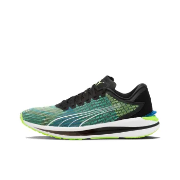 PUMA Electrify Nitro Cushioned Anti-Slip And Wear-Resistant Lightweight Low-Top Running Shoes Unisex Green Black