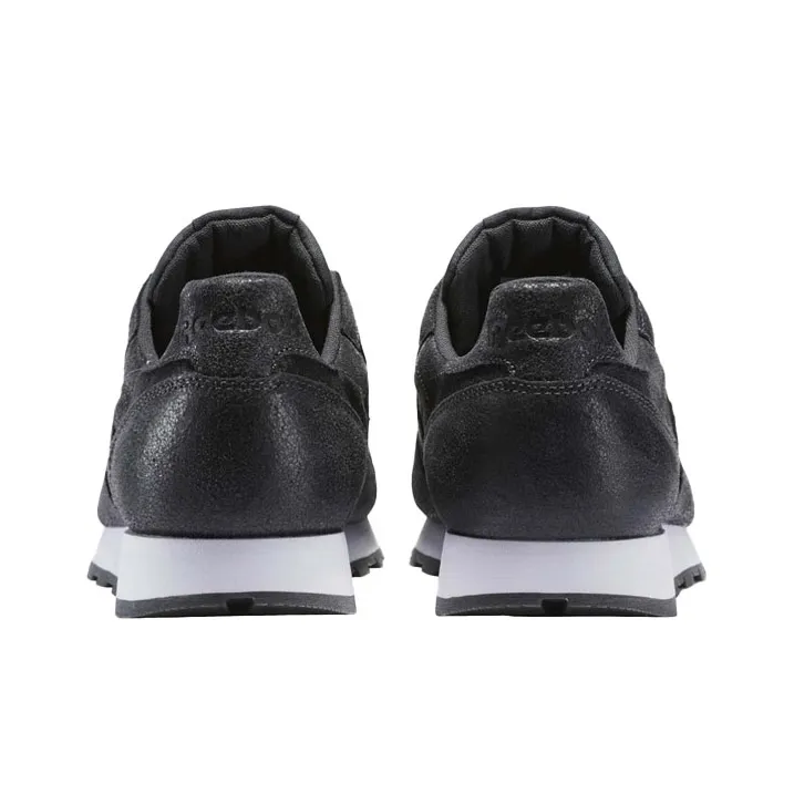 Reebok Classic Leather Low Top Casual Shoes Men's Black-4
