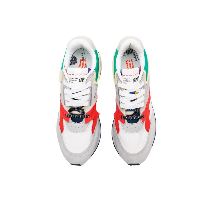 LiNing 001 Running Shoes Women's Low Top White/Stone Gray-4