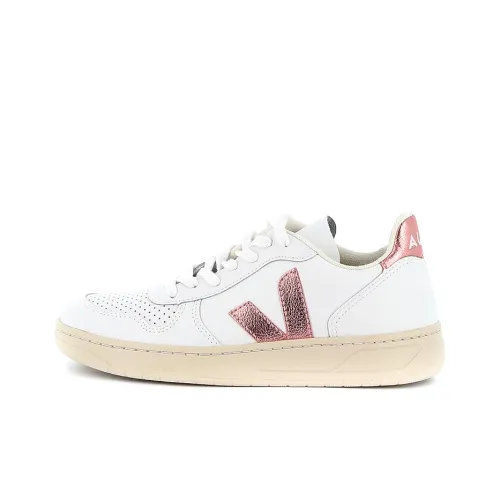 VEJA V-10 Skateboard Shoes Women's Low-Top White