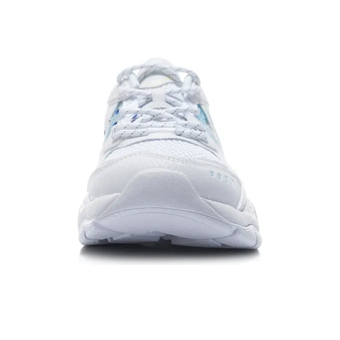 LiNing Joyful Travel Lightweight And Breathable Low Top Running Shoes Women's Light Blue White-3