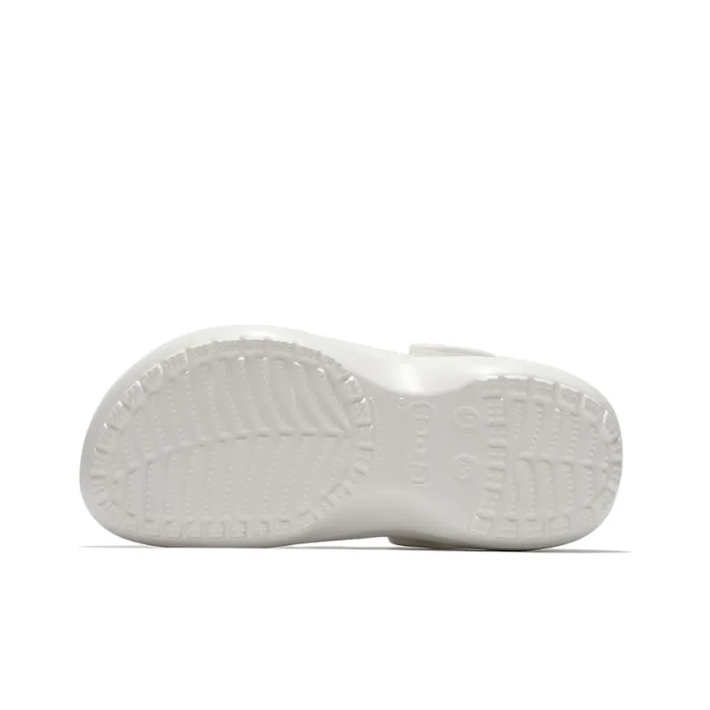 Crocs Classic Platform Clog White Women's-3