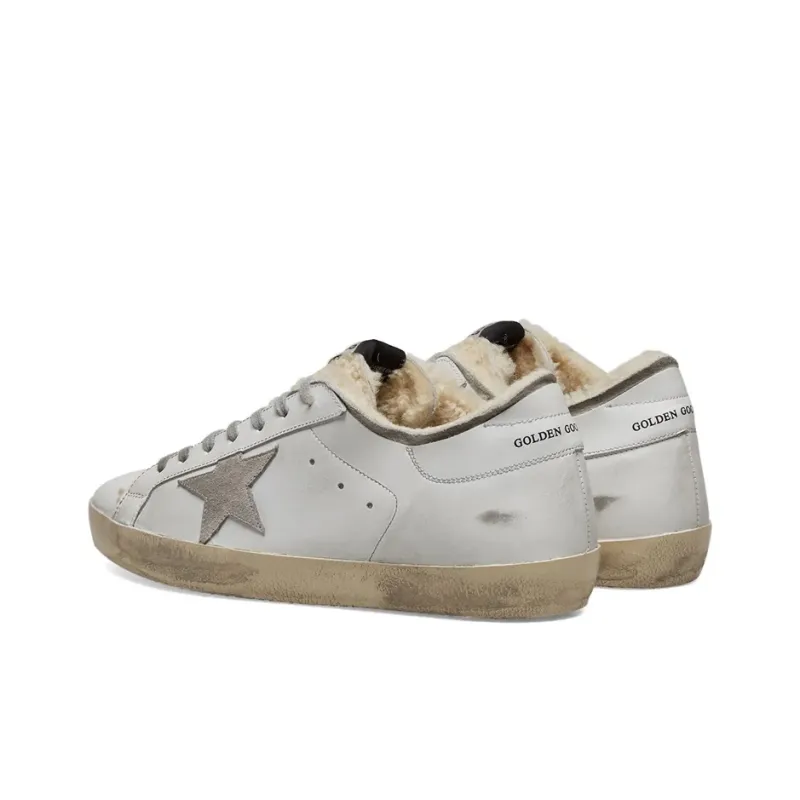 Golden Goose Super Star Skateboard Shoes Men's White, Distressed Style-3