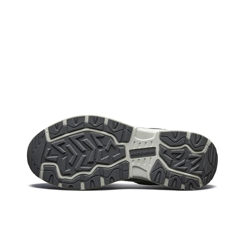 Skechers Wear resistant And Lightweight Low Top Casual Shoes Men's Gray White-6
