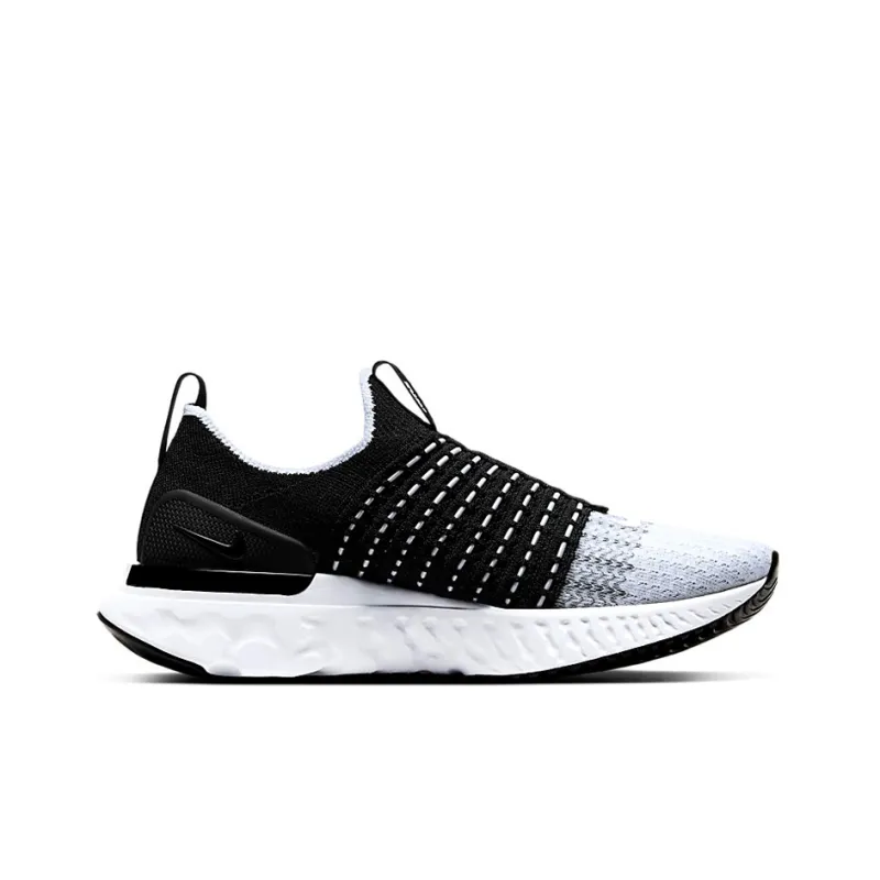 Nike React Phantom Run Flyknit 2 Black White Women's-1