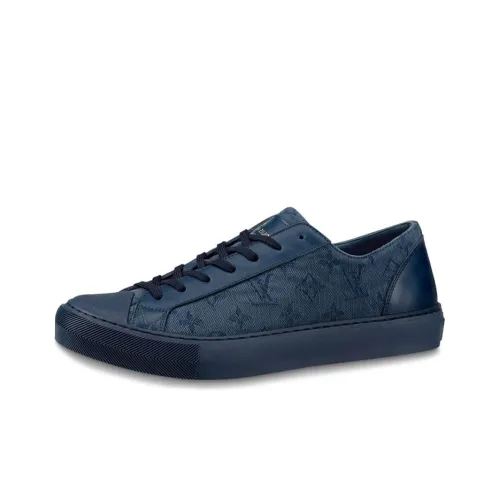 LOUIS VUITTON Tattoo Casual Shoes Men Low-Top Blue Black