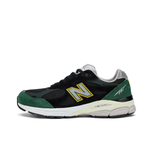 New Balance 990v3 MiUSA Black Green Yellow