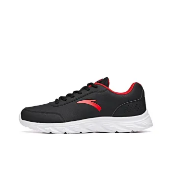 Anta Low Top Running Shoes Men's Black Red