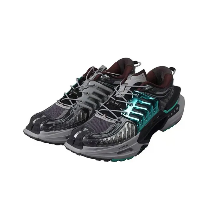 LiNing Casual Shoes Women's Low Top Metallic Green-2