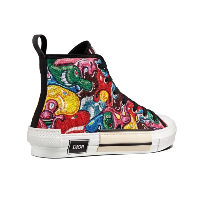 Kenny Scharf x DIOR B23 Stylish Skateboarding Shoes Men's Multicolor-4
