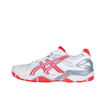 Asics Gel-Resolution 5 Anti-Slip Wear-Resistant Low-Top Running Shoes Women's White Silver Pink