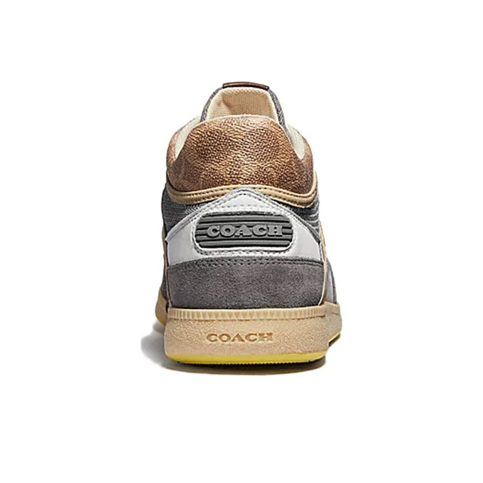 COACH CitySole Low Top Stylish Skateboarding Shoes Men's Heather Gray-4