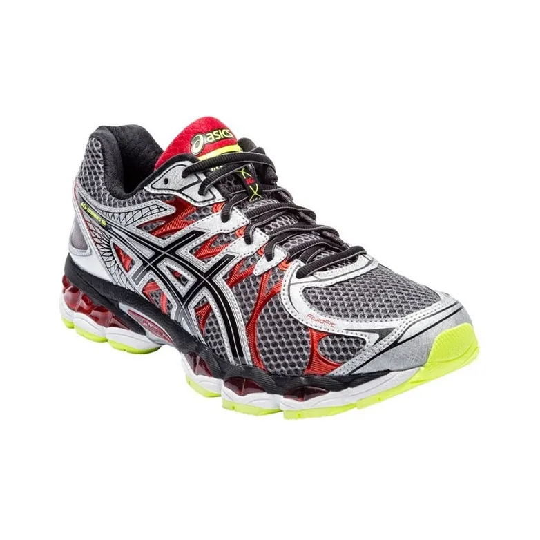 Asics GEL-Nimbus 16 Running Shoes Men Low-Top Gray/White/Red-2