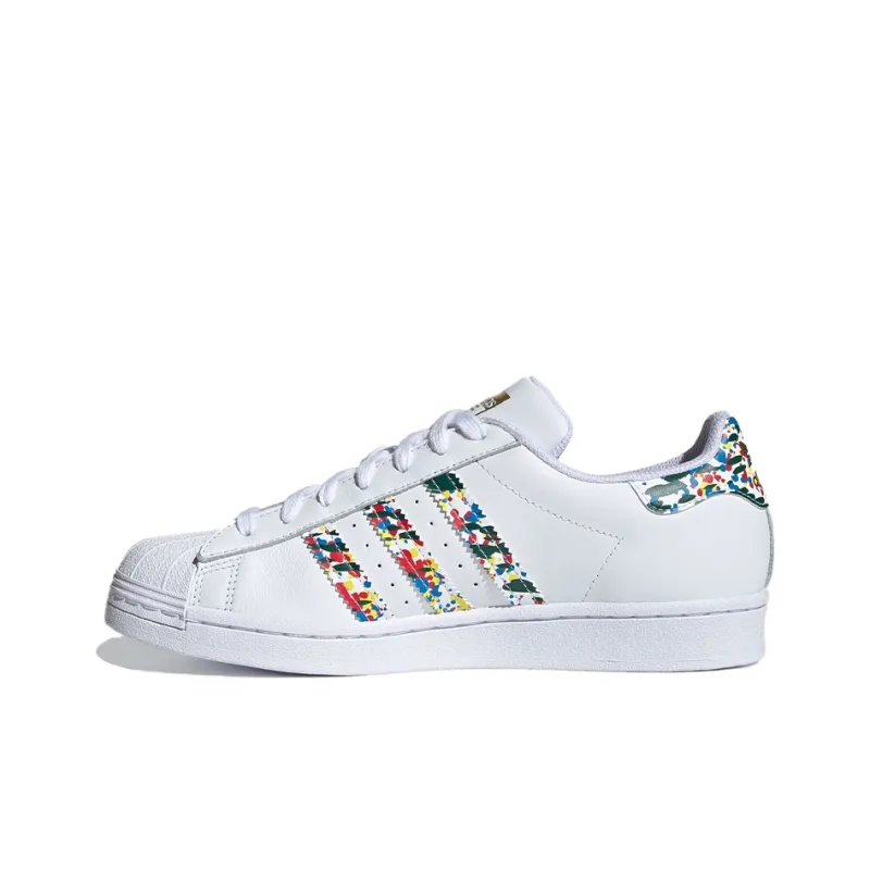 Adidas Superstar White Mult Color Splatter-0