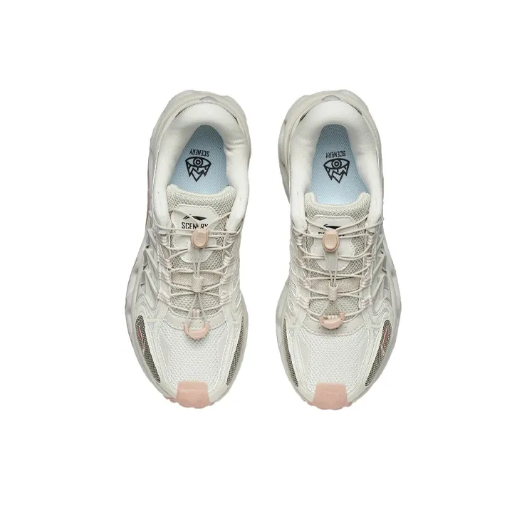 LiNing Mountains Low-Top Running Shoes Women's White Gray-3