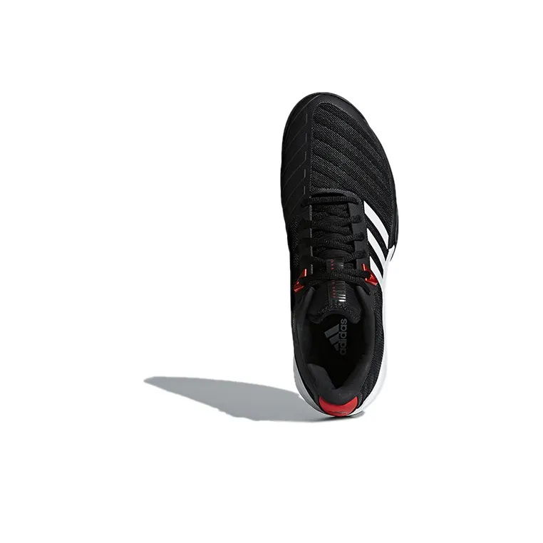 Adidas Barricade 2018 Abrasion-Resistant Low-Top Tennis Shoes Men's Black White-4