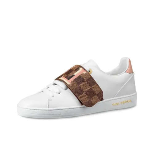 LOUIS VUITTON Frontrow Skateboard Shoes Women's Low-Top White/Brown