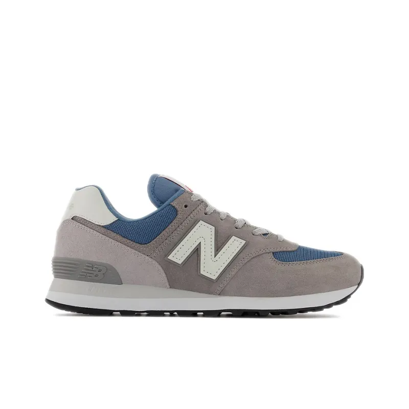 New Balance 574 Grey Navy White Leather-1