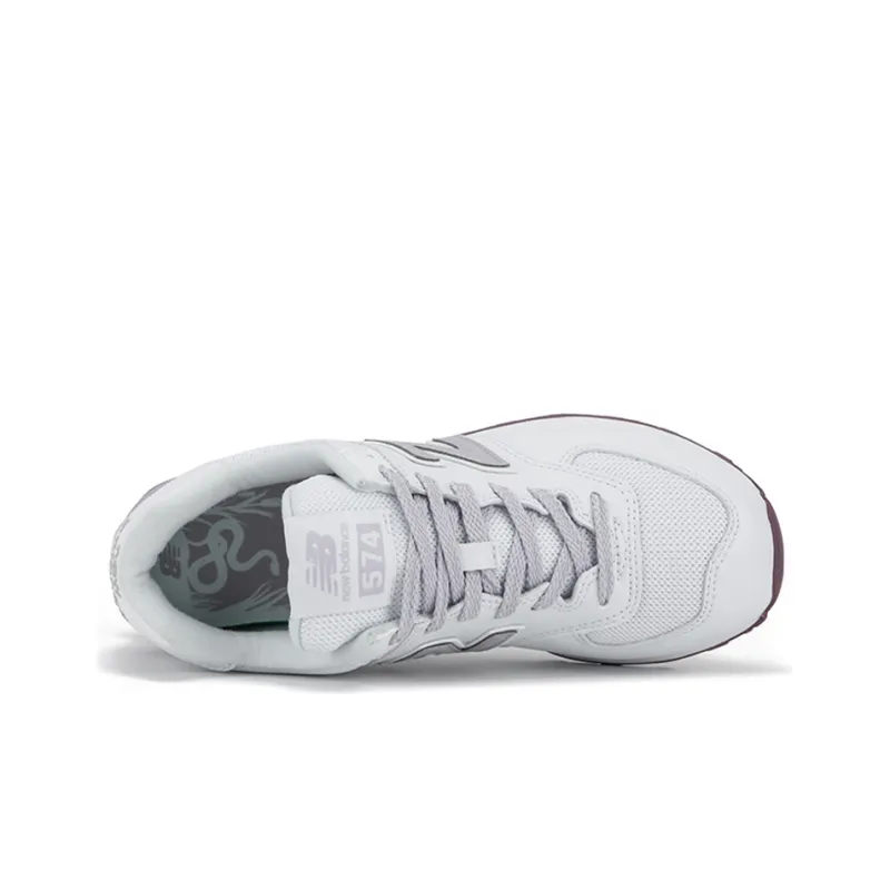 New Balance 574 White/Purple Women's-2
