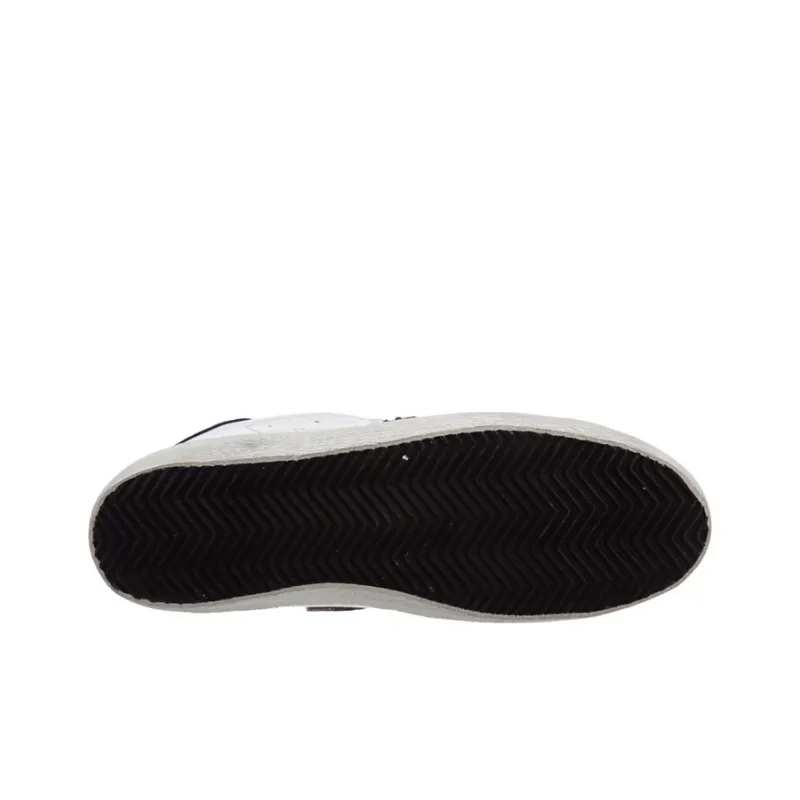 Golden Goose Super Star Low Top Stylish Skateboarding Shoes Men's White Blue Vintage Version-4