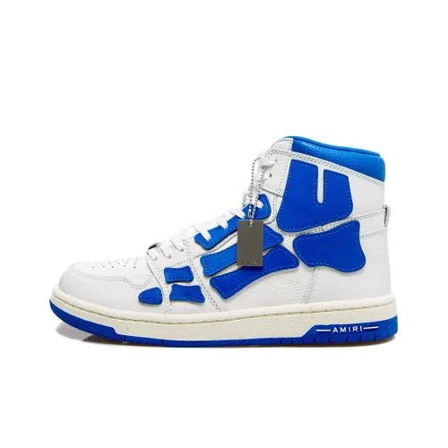 AMIRI Skel Top Hi Sneakers White/Blue Male