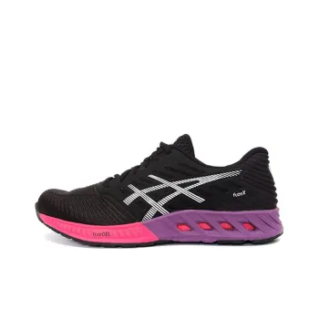 Asics Fuze Anti-Slip Wear-Resistant Low-Top Running Shoes Women's Black Purple Pink
