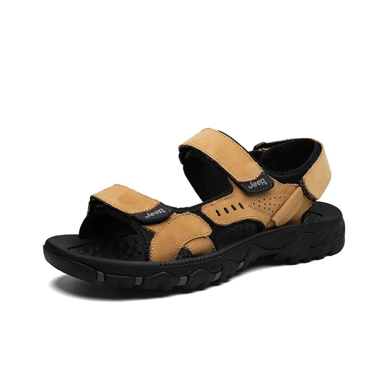 Jeep Beach Slippers Sandals Men's Gold-1