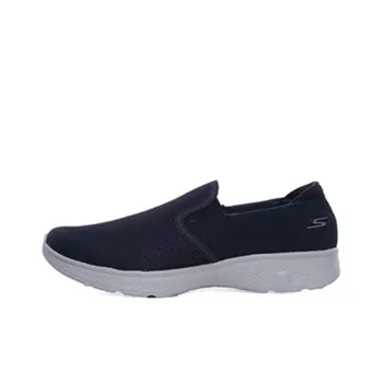 Skechers Go Walk 4 Cushioning Anti-Slip And Wear-Resistant Low-Top Casual Shoes Men's Blue