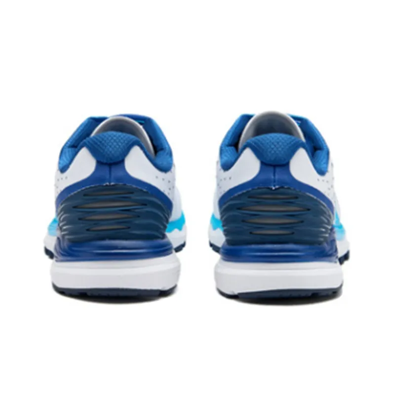 361° Cushioning Anti Slip And Wear Resistant Low Top Casual Running Shoes Men's White Blue-3