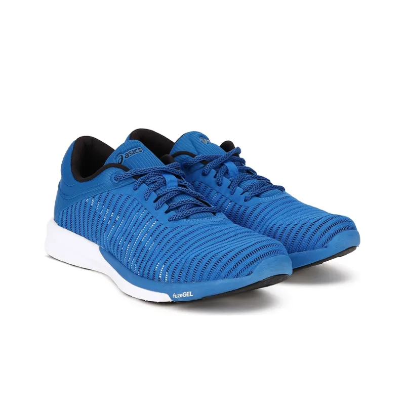 Asics Fuzex Rush Adapt Anti-Slip And Wear-Resistant Breathable Low-Top Running Shoes Men's Blue White-2