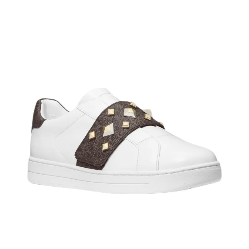 MICHAEL KORS Kenna Stylish Skateboarding Shoes Women's White-2