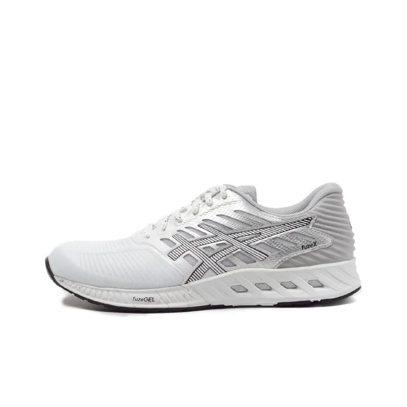 Asics Fuzex Anti-Slip And Wear-Resistant Breathable Low-Top Running Shoes Men's White Gray-0