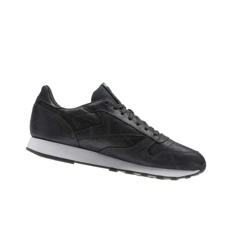 Reebok Classic Leather Low Top Casual Shoes Men's Black-3