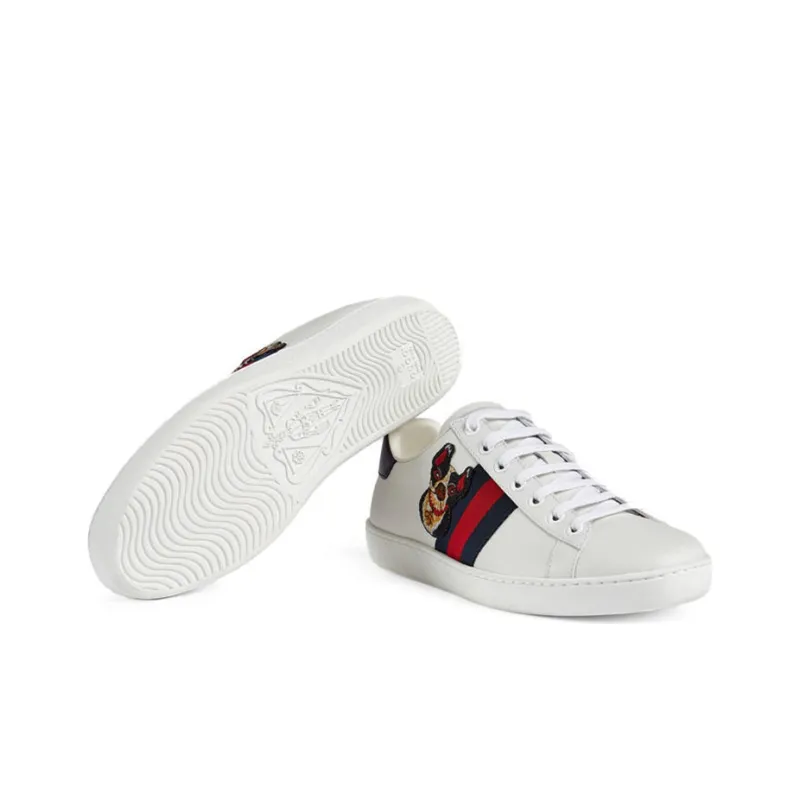 GUCCI Women's Ace 'Year Of The Dog White' Women's-5