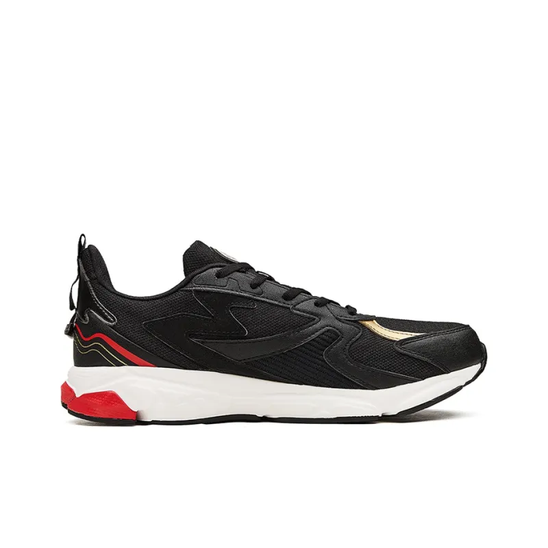 361° Low Top Running Shoes Men's Black Red-1