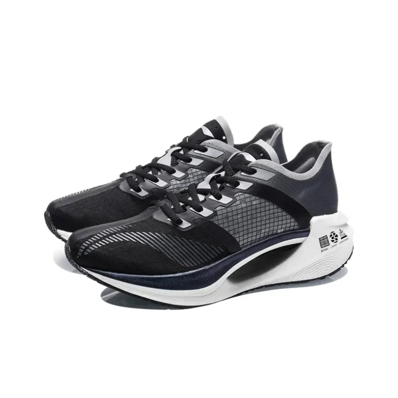LiNing Jueying Essential Cushioning Anti Slip And Wear Resistant Low Top Running Shoes Black-2