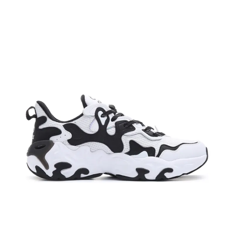 Erke Shock Absorbers With Slip Resistant And Abrasion Resistant Properties Low Top Running Shoes Men's Black White-1