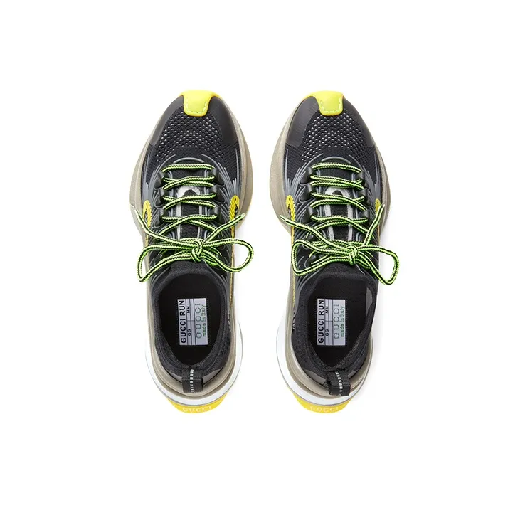 GUCCI Run Sneaker 'Black Yellow'-2