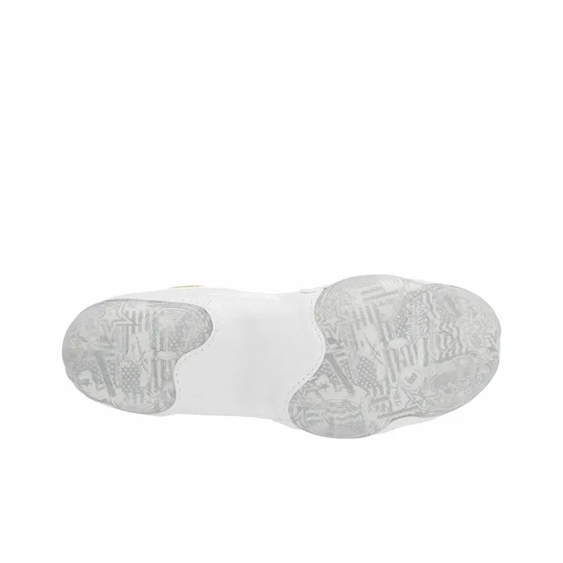 Asics Jb Elite Iv Cushioning Breathable Wear-Resistant Slip-Resistant Mid-Top Running Shoes Unisex White Gold-4