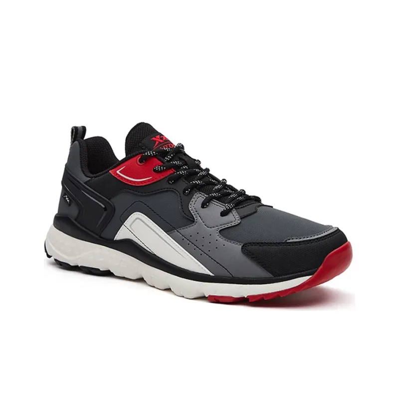 XTEP Low Top Running Shoes Men's Black Red-2