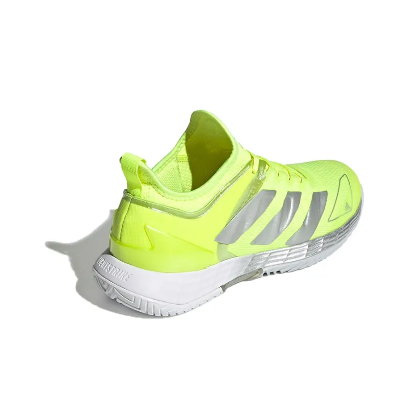 Adidas Adizero Ubersonic 4 Breathable Low Top Running Shoes Women's Yellow Silver Gray-3