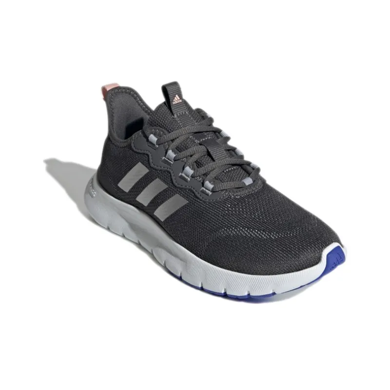 Adidas Nario Move Cushioned Slip Resistant Low Top Running Shoes Women's Gray White-2